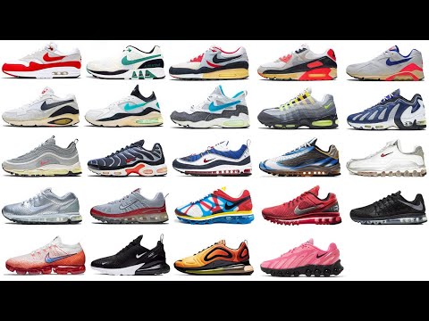 History Of Nike AIR MAX Evolution Original To Now