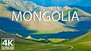 FLYING OVER MONGOLIA (4K UHD) - Relaxing Music Along With Beautiful Nature Videos - 4K Video HD