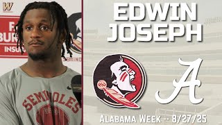 Edwin Joseph FSU Alabama 2025 Interview 8-27-25 | FSU Football | Florida State Football | Warchant