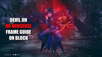 TEKKEN 8  - DEVIL JIN against BLOCKED opponent. FRAME DATA learn and punish your opponent