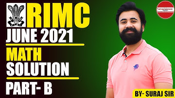 RIMC JUNE 2021| Math Paper Solution | Part B | Live 🔴| #RIMC #DOA #GIRLSINRIMC