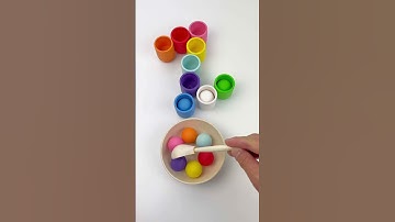 Color Sorting ASMR Reverse #asmr #marblerun