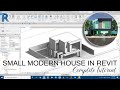 Small Modern House in Revit Tutorial [Complete] | Revit 2019