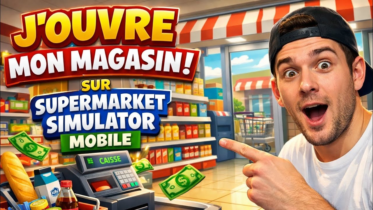 J’OUVRE MON MAGASIN SUR SUPERMARKET SIMULATOR MOBILE ! 😱🛒 (Début d’une nouvelle aventure)part1..