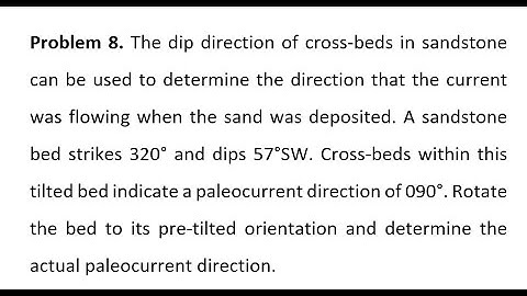 Paleocurrent direction - P8 - Stereonet