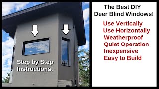 Deer Hunting Box Blind Window Build  The DIY Solution!
