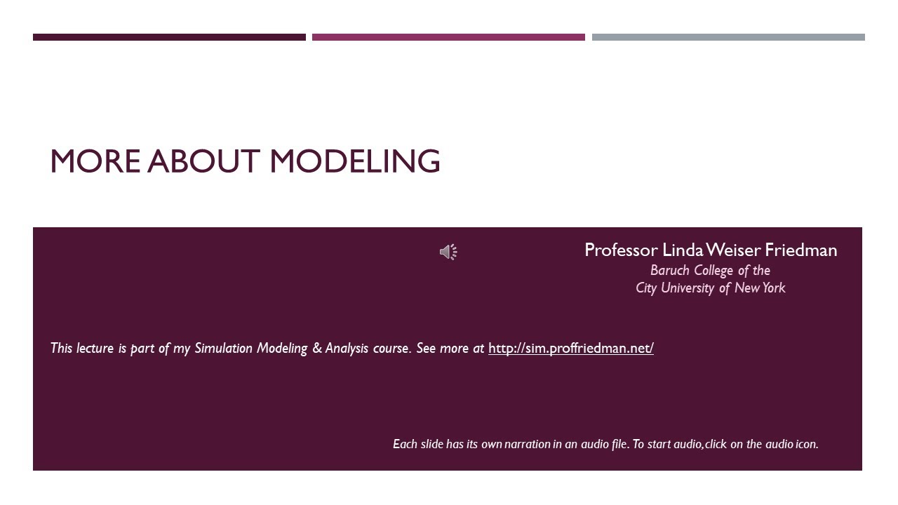 More About Modeling - Lecture - YouTube