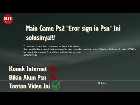 Mengatasi Eror Must Sign In Psn setelah install Game Ps2 pkg