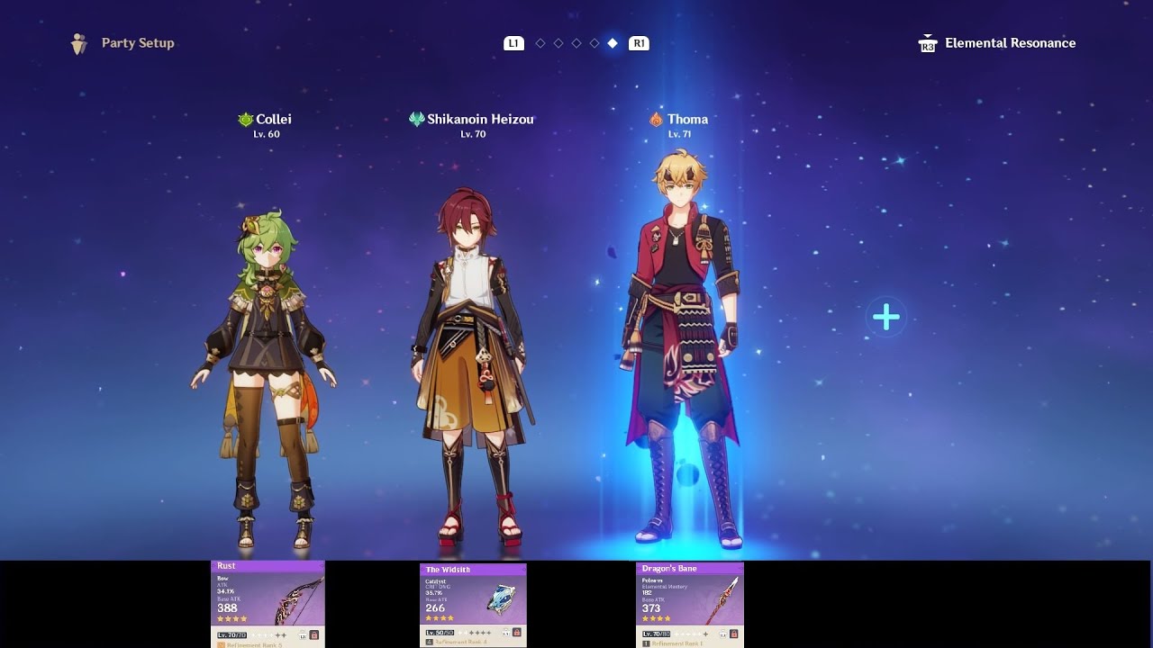 Genshin Impact Combat Demo (𝐖𝐨𝐫𝐥𝐝 𝐋𝐯𝐥 𝟓, 𝐀𝐑 𝟒𝟓): Collei + Hazo + Thoma = 𝟒★ 𝗼𝗻𝗹𝘆 𝘁𝗲𝗮𝗺