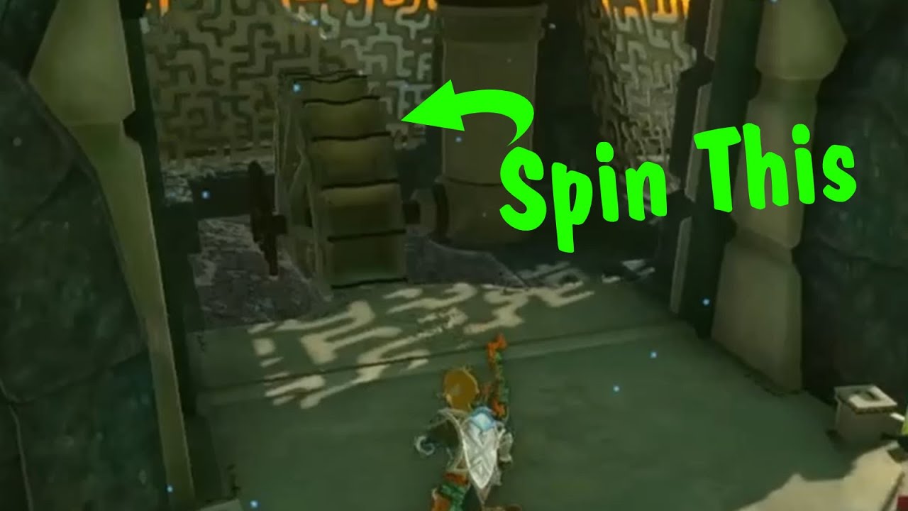 How to spin the wheel in the water temple Zelda Tears of the kingdom
