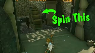How to spin the wheel in the water temple Zelda Tears of the kingdom screenshot 4