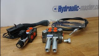 Hydraulic valve kit with joystick 3 function double acting for John Deere 40l/min 11GPM CLOSE CENTER Wealth