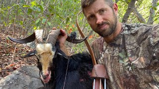 Wild goat trad bow hunt, cook, and smoke In the garden of Eden!