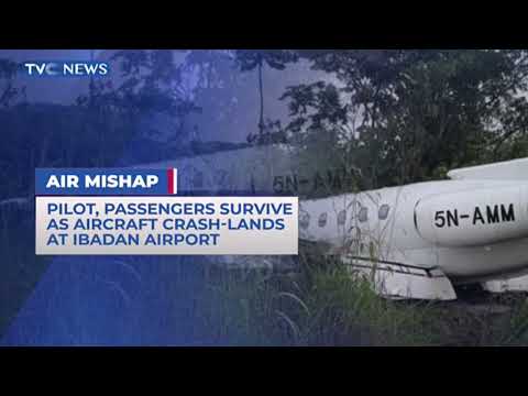 Aircraft Reportedly Carrying Top Government Officials Crash-Lands At Ibadan Airport