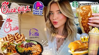 Eating Only HIGH PROTEIN FAST FOOD ORDERS for 24 HOURS!