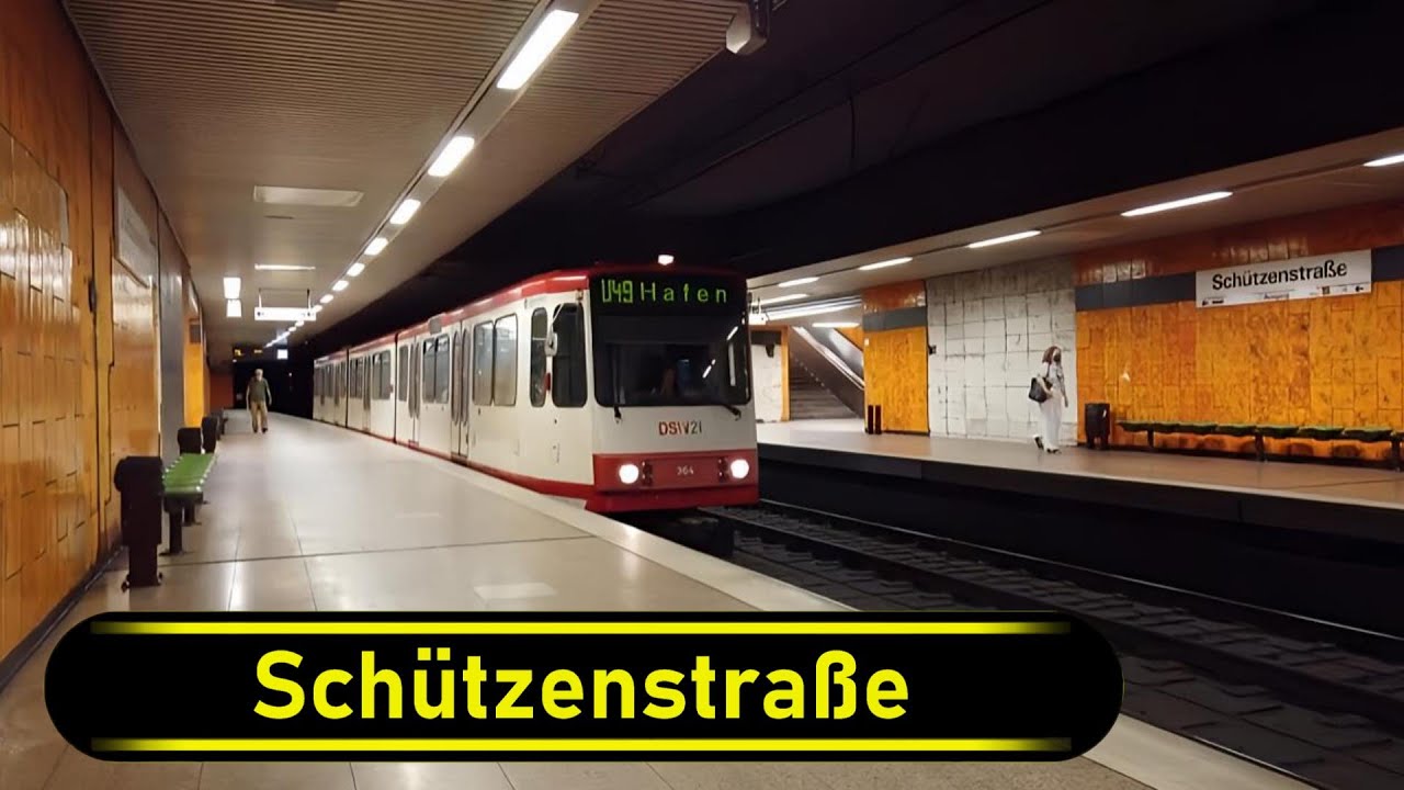 Stadtbahn Station Schützenstraße - Dortmund 🇩🇪 - Walkthrough 🚶