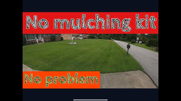 No mulching kit. No problem.