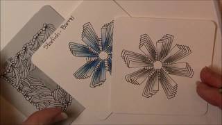 Starfish Double Barrel Tangle Pattern Lesson #187
