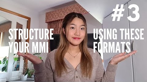 How to structure your MMI responses // MMI Prep #3 // Yebin