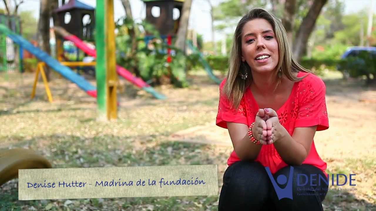 Denise Hutter madrina de la Fundación DENIDE
