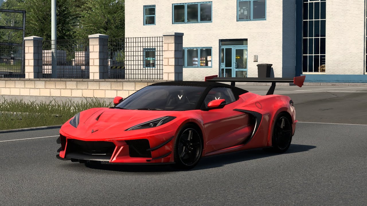 Chevrolet Corvette C8 Aggressive Driving | ETS 2