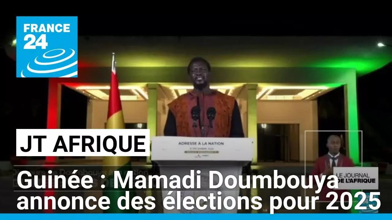 Guinée : le général Mamadi Doumbouya annonce des élections pour 2025 • FRANCE 24