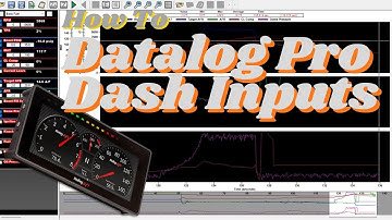 How to Datalog Pro Dash Inputs