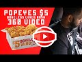 Popeyes $5 Dollar Boneless Wings Bash (360 VIDEO TESTING)