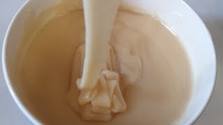 طريقة صنع الحليب المحلى/المكثف ( Nestlé lait) بمكونين اثنين فقط وبدون حليب بودرة