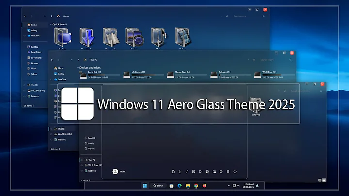 Futuristic Windows 11 Look | Ultimate Dark Glass Theme 2025