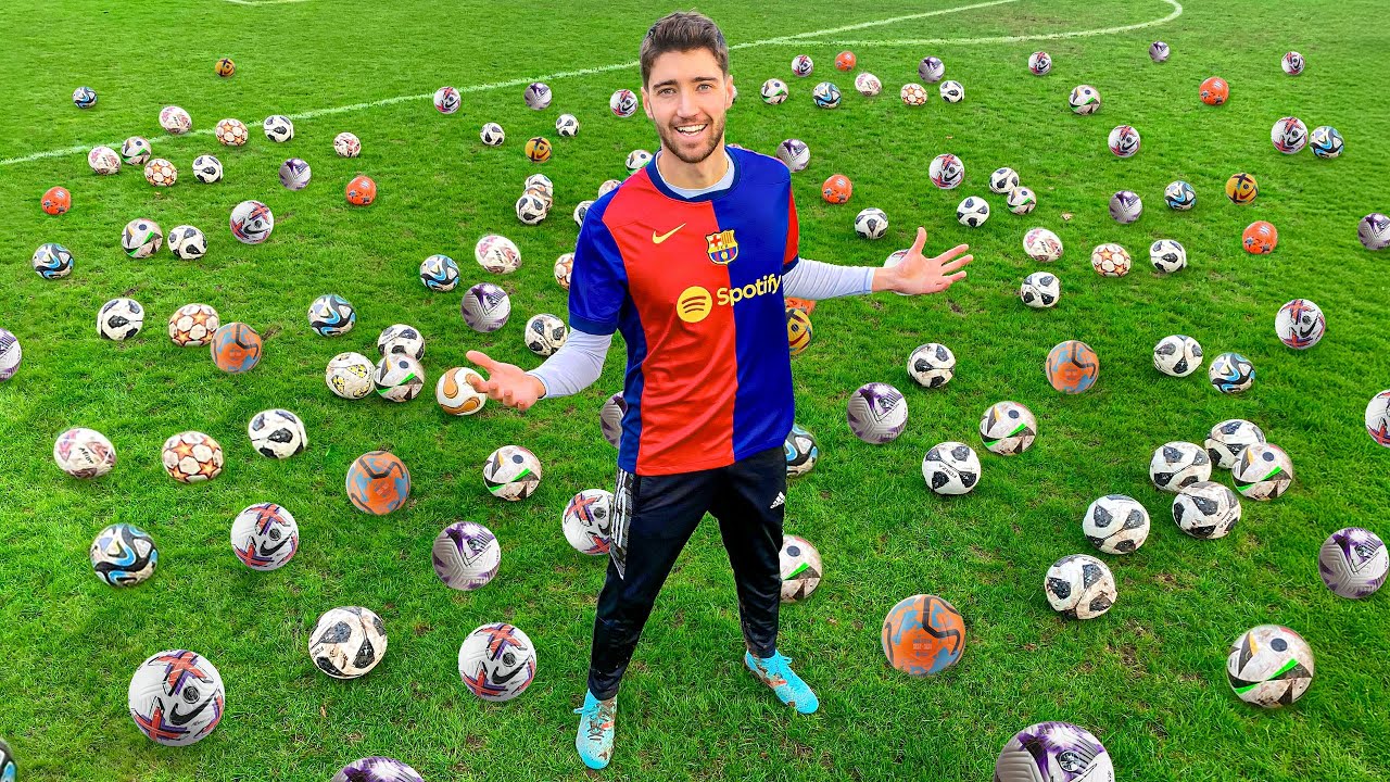 Why are there 130 FOOTBALLS on this Pitch?