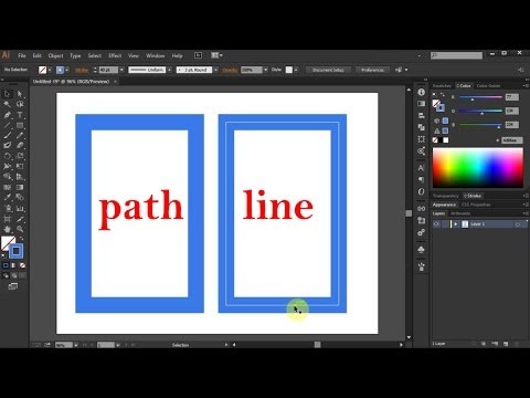 How to Change the Color of the Path in Adobe Illustrator