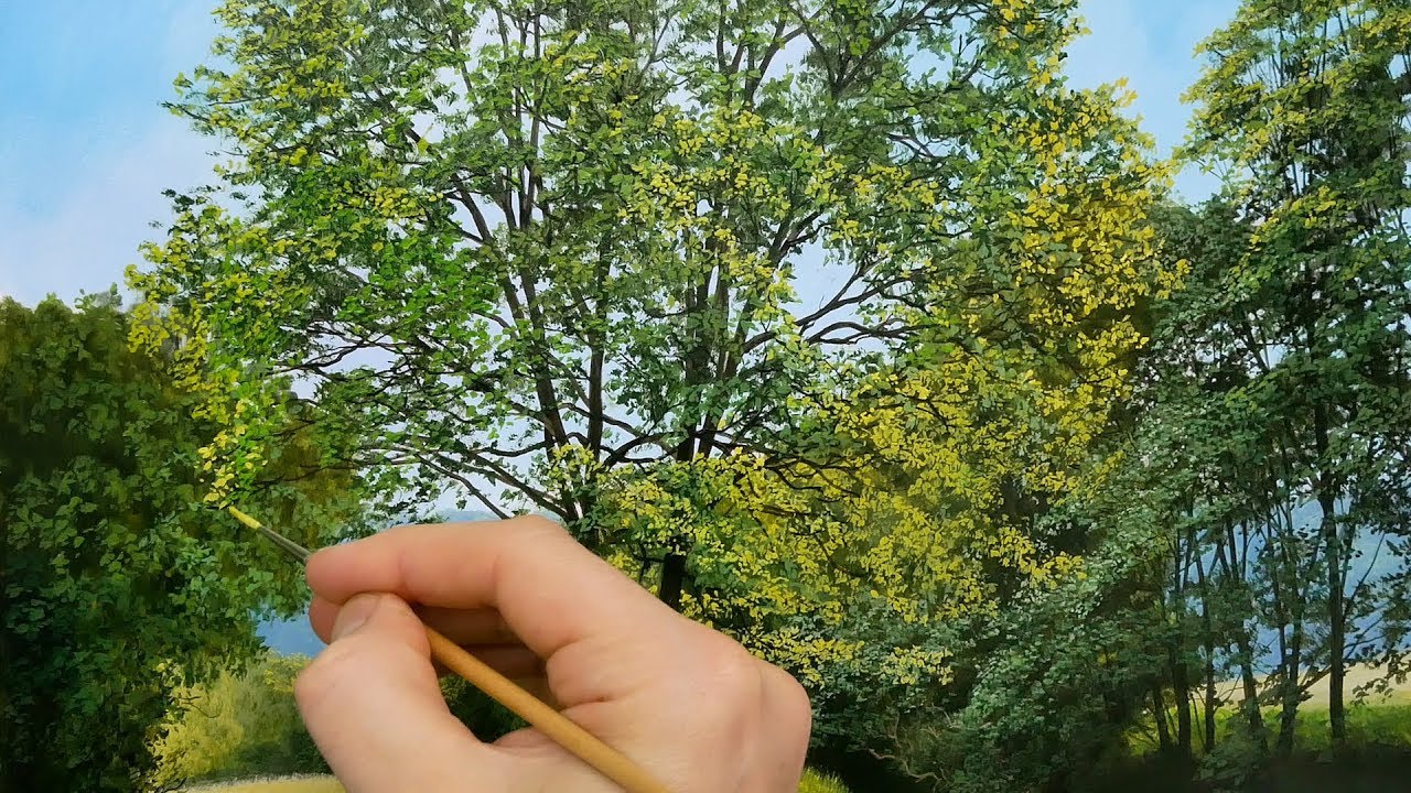 120 Painting Tree Foliage Tips Youtube