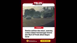 Bomba sahkan dua maut, seorang cedera dalam kemalangan Innova dan Myvi di Perak dekat Bagan Serai