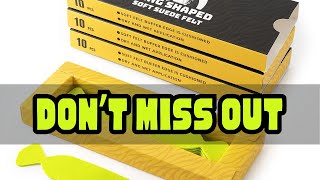 EHDIS 30pcs/Pack Spare Vinyl Wrap Squeegee Edge Protective Felt 3-Layer Waterproof Fabric Cloth for