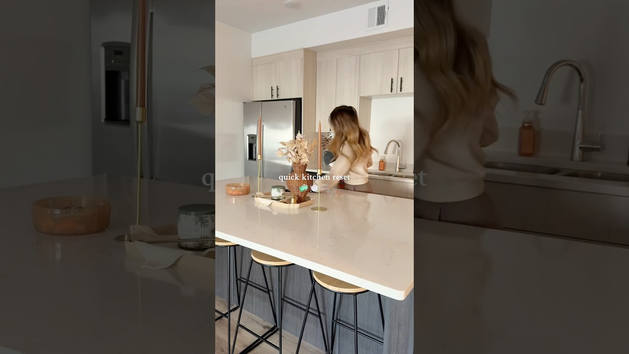 Quick Kitchen Reset!🫧 #kitchenreset #homereset #cleaningmotivation ...
