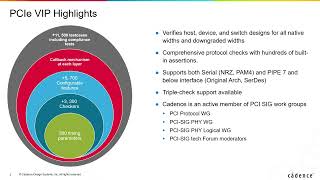Cadence Pcie Vip Features