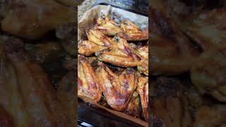 Запекли в духовке куриные крылышки | объедение 😋 | #короткоевидео