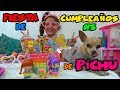 FIESTA DE CUMPLEAÑOS DE MI PERRITA CHIHUAHUA PÍCHU | PASTEL DE PINYPON // YESLY