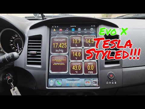 Tesla Styled Headunit Install for Evo X!!!