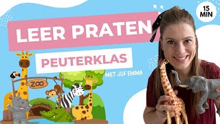 Educatief kinderprogramma voor peuters en kleuters - Leren Praten met Juf Emma - Safari Dieren