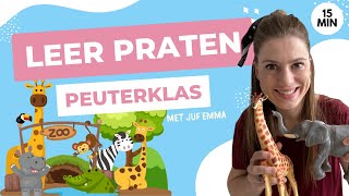 Download Lagu Educatief kinderprogramma voor peuters en kleuters - Leren Praten met Juf Emma - Safari Dieren MP3