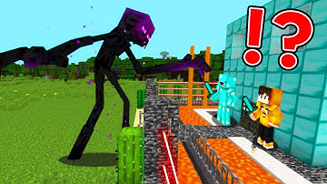 Mutant ENDERMAN vs. Security House Battle - Minecraft