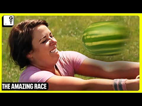 Right In The Kisser: Watermelon Launch To The Face | The Amazing Race S17 E1