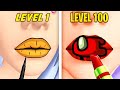Becoming MAX LEVEL In Lip Art 3D!