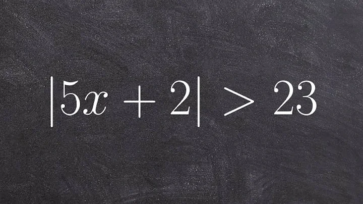 Solving an absolute value inequality