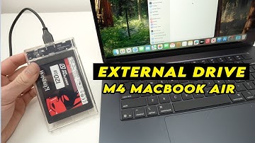 How to Connect and Use External Drive With M4 MacBook Air