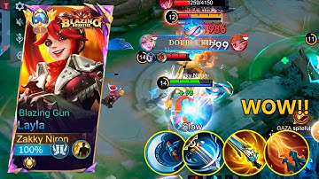 WTF DAMAGE!! LAYLA BEST 1 HIT DELETE BUILD 2025!💀(must try!) BUILD TOP 1 GLOBAL LAYLA ~ MLBB