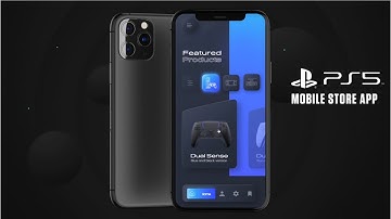 PS5 Mobile App UI Design Tutorial in Adobe XD