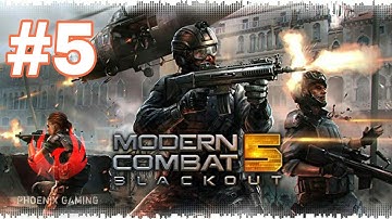 MODERN COMBAT 5: BLACKOUT ANDROID WALKTHROUGH GAMEPLAY PART 5 CHAPTER 3: DOWNTOWN